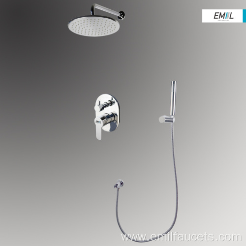 Bathroom wall mounted shower faucets mixer set